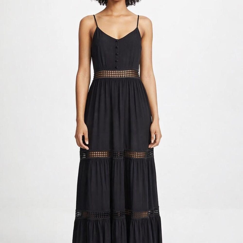 NWT Jack by BB Dakota Sz 2 Slip Maxi Dress Lace Sheer Fairygoth Boho